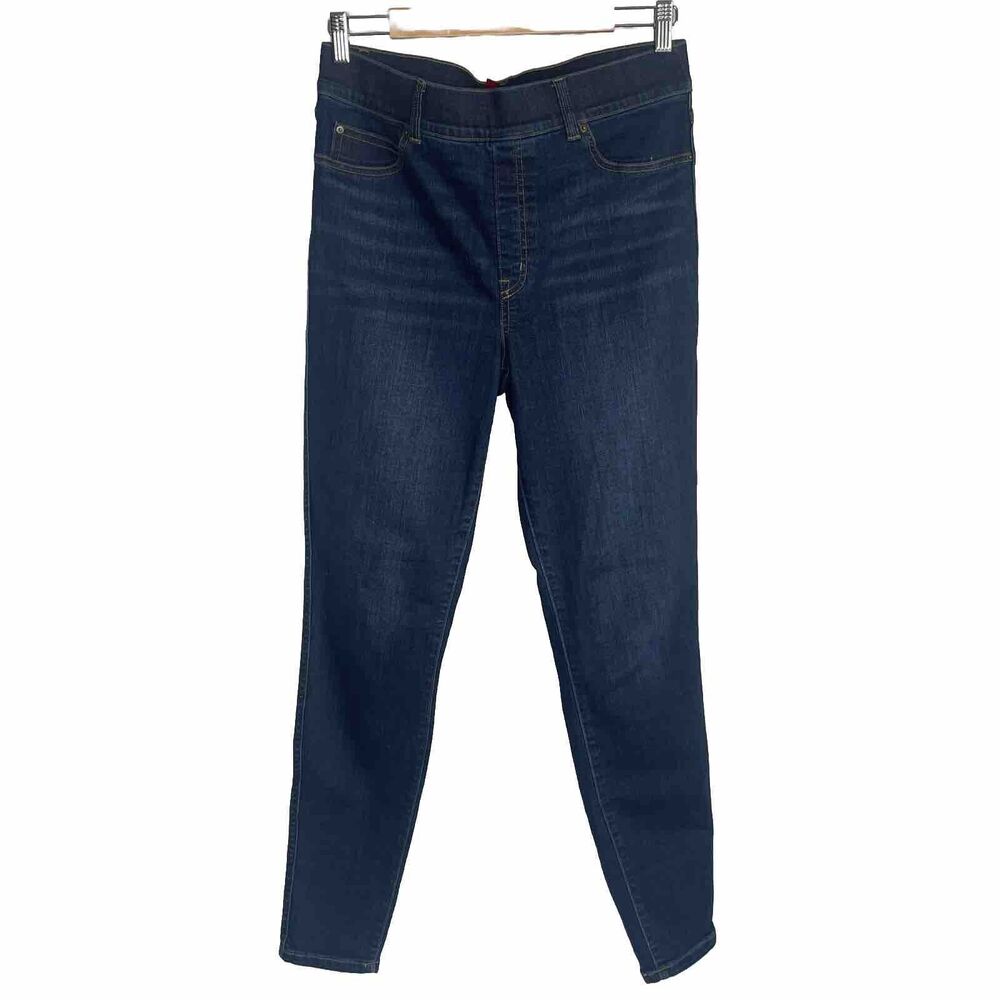 Spanx Women's Blue Denim‎ Stretch Skinny Leggings Size Large